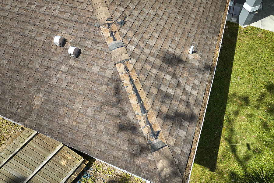house roof under maintenance